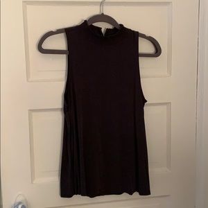 Dark gray High necked Loft Top